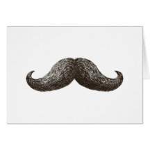Moustache de La (horizontale) Carte De Vœux
