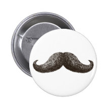 Moustache de La (lumière) Badge Avec Épingle