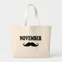 Moustache de novembre ! ! ! sac en toile