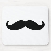 Moustache Disguise Funny Mouse Pad