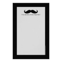 Moustache disguise funny moustache facial hair stationery paper
