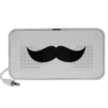 Moustache Doodle Laptop Speaker