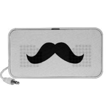 Moustache Doodle Laptop Speaker