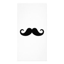 Moustache drôle cartes de vœux avec photo
