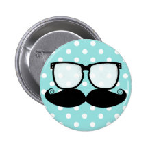 Moustache Flair Button