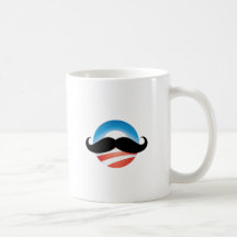 Moustache for Obama Mugs