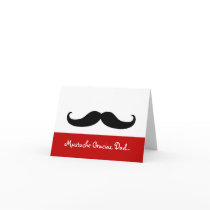 Moustache Gracias Dad, Father's Day Card