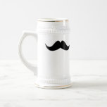 Moustache groomsman bachelor beer stein mug