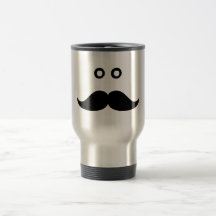 Moustache Humour Travel Mug Funny Popular Moustach