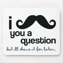 moustache i vous un mousepad de question tapis de souris