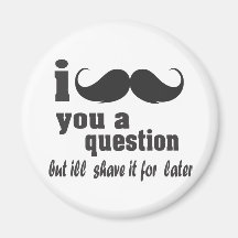 moustache i vous une question magnets pour réfrigérateur