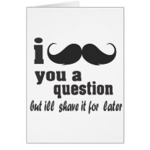 moustache i vous une question carte de vœux