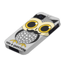 Moustache I vous une question Coques Case-Mate iPhone 4