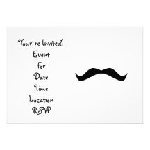 Moustache Invites