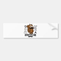moustache is not a crime bumper stickers