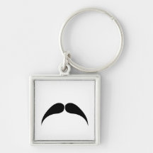 Moustache Keychain
