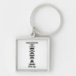 Moustache Line Up Keychain