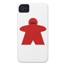 Moustache Meeple iphone case iPhone 4 Case