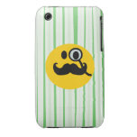 Moustache monocle Smiley iPhone 3 Case-Mate Cases