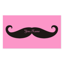 Moustache / Moustache / Schnurrbart Business Card