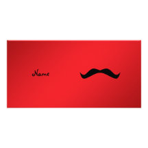 Moustache nommée personnalisée photocarte