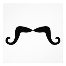Moustache Personalized Invites