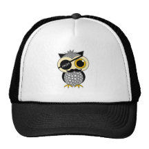 moustache pirate owl trucker hats