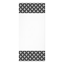 Moustache Polka Dots Rack Card