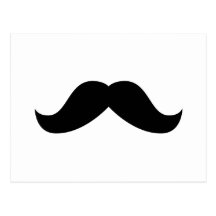 Moustache Postcard