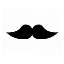 Moustache Postcard