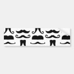 Moustache Print Bumper Stickers