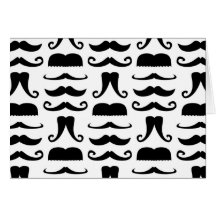 Moustache Print Cards