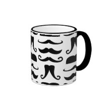 Moustache Print Coffee Mug