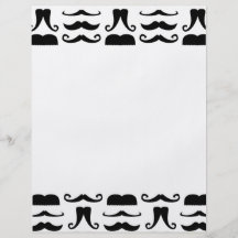 Moustache Print Flyer