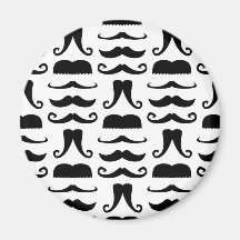 Moustache Print Fridge Magnet