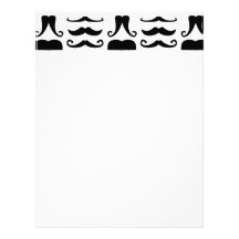 Moustache Print Letterhead