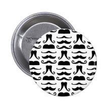 Moustache Print Pin