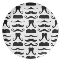 Moustache Print Plate