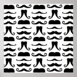 Moustache Print Poster