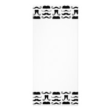 Moustache Print Rack Card