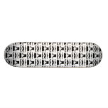 Moustache Print Skateboard
