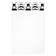 Moustache Print Stationery