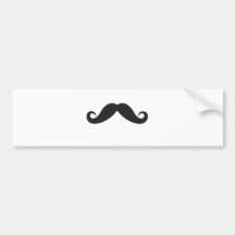 Moustache Qpc Template Bumper Stickers