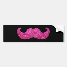 Moustache rose de Bling (graphique de scintillemen Autocollant Pour Voiture