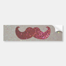 Moustache rose de Bling (graphique de scintillemen Adhésif Pour Voiture