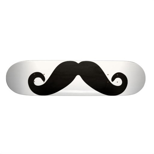 moustache skateboard