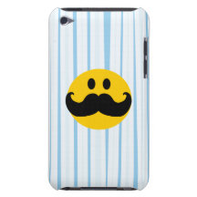 Moustache Smiley Barely There iPod Case