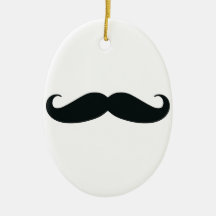 Moustache Stache Christmas Ornaments