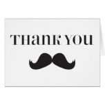 Moustache - Stache Thank You Note Cards