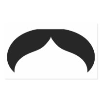 Moustache Rectangle Sticker